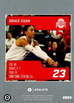 2023 ONIT Athlete Ohio State Buckeyes Volleyball #NNO Grace Egan Back
